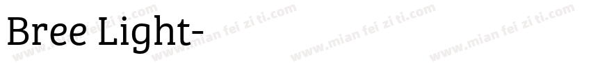 Bree Light字体转换